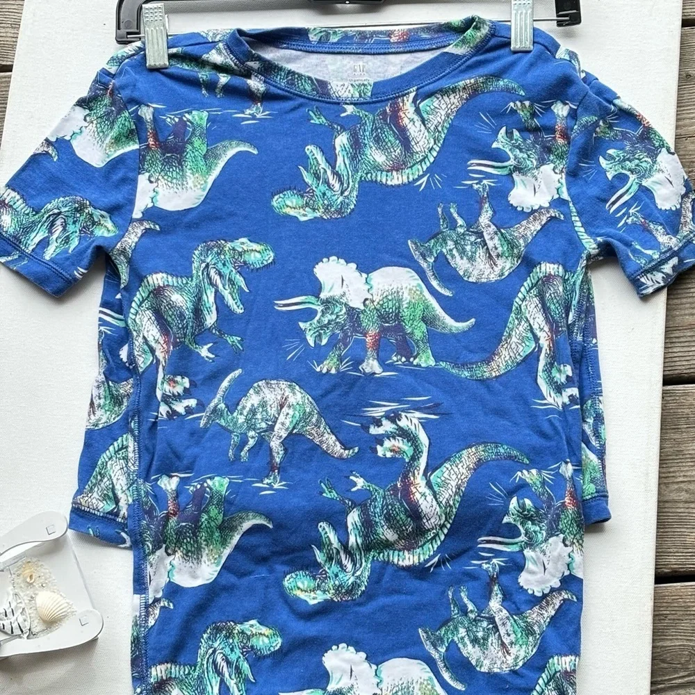 Gap Kids 100% Organic Cotton Dinosaur Graphic PJ Set
